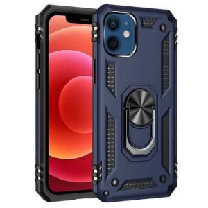 Apple iPhone 12 mini Anti Scratch Rugged Magnetic Heavy Duty Kickstand Car Mount Ring Case Cover (Navy Blue)Apple iPhone 12 mini Anti Scratch Rugged Magnetic Heavy Duty Kickstand Car Mount Ring Case Cover (Navy Blue)