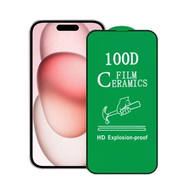 [2 Pack ] For Apple iPhone 15 Full Cover Soft Ceramic Elite Screen Protector