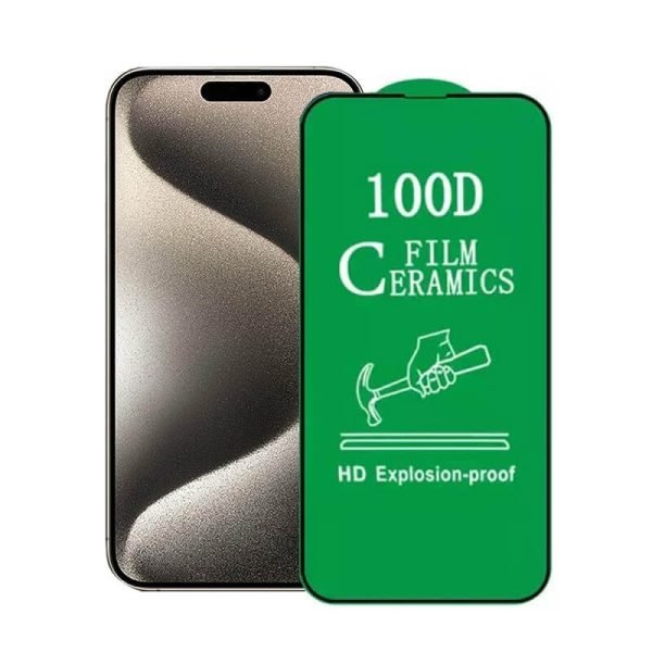[2 Pack ] For Apple iPhone 15 Pro Full Cover Soft Ceramic Elite Screen Protector