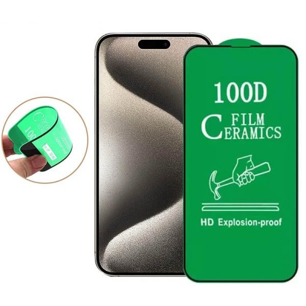 [2 Pack ] For Apple iPhone 15 Pro Full Cover Soft Ceramic Elite Screen Protector