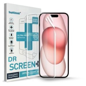 [3 Pcs] Apple iPhone 15 Hydrogel Full Cover Screen Protector