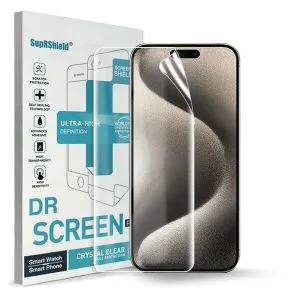 [3 Pcs] Apple iPhone 15 Pro Hydrogel Full Cover Screen Protector