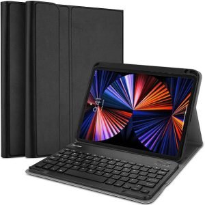 For Apple iPad Pro 12.9 " Wireless Bluetooth Keyboard Case, Folio Leather Smart Stand Cover