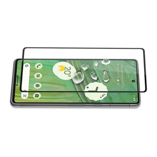[2 Pack] Google Pixel 7 Full Coverage Tempered Glass Screen Protector Film Guard (Black) - Image 5
