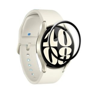 [2 Pack] Samsung Galaxy Watch 6 Classic 41mm 43 mm & 44mm Screen Protector Tempered Glass Guard (Black)