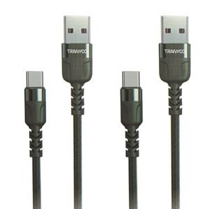 TRANYOO (TX-15C) 1M 5A USB Type C Cable Fast Charging Charger Data Sync Cable Cord (Grey)