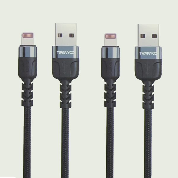 TRANYOO (TX-15i) 1M 5A Lightning Fast Charging Data Sync Cable Cord For iPhone iPad iPod (Black)