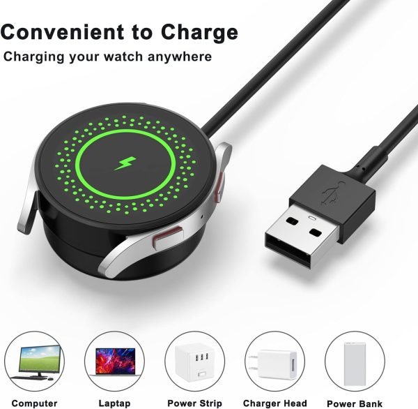 1M Charger Cable for Samsung Galaxy Watch 66 Classic55 Pro, Galaxy Watch 43Active 2Active, Replacement USB Charging Cable