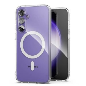 For Samsung Galaxy S23 FE MagSafe Magnetic Case with HaloLock Shockproof Scratch Resistant Back Clear Protective Cover