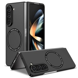 For Samsung Galaxy Z Fold 5 5G Magsafe Magnetic Wireless Charging Protective Case (Black)
