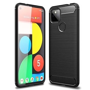 Google Pixel 5 Case Shockproof Heavy Duty Rugged Anti Knock Back Cover (Black)