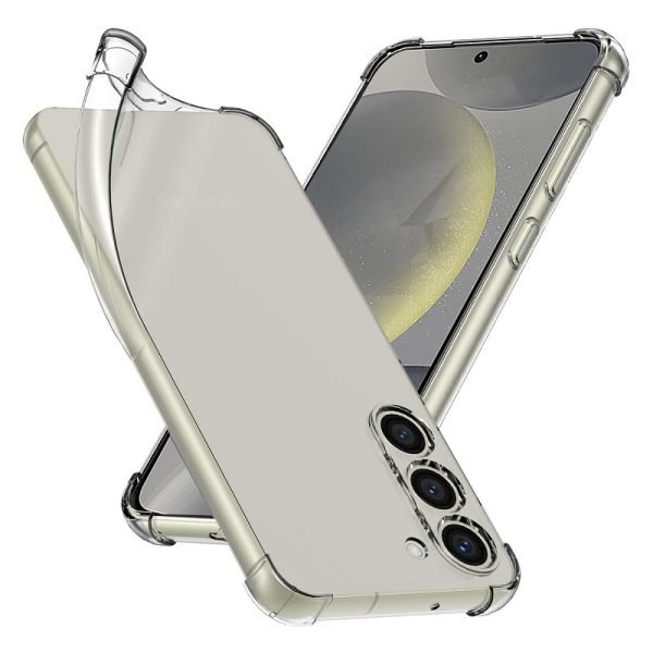 For Samsung Galaxy S24 Clear Case Heavy Duty Transparent TPU Bumper Shockproof Case Cover