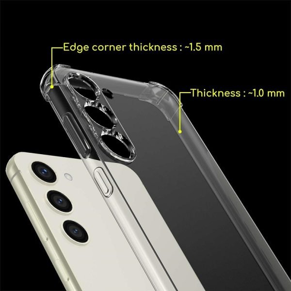 For Samsung Galaxy S24 Clear Case Heavy Duty Transparent TPU Bumper Shockproof Case Cover