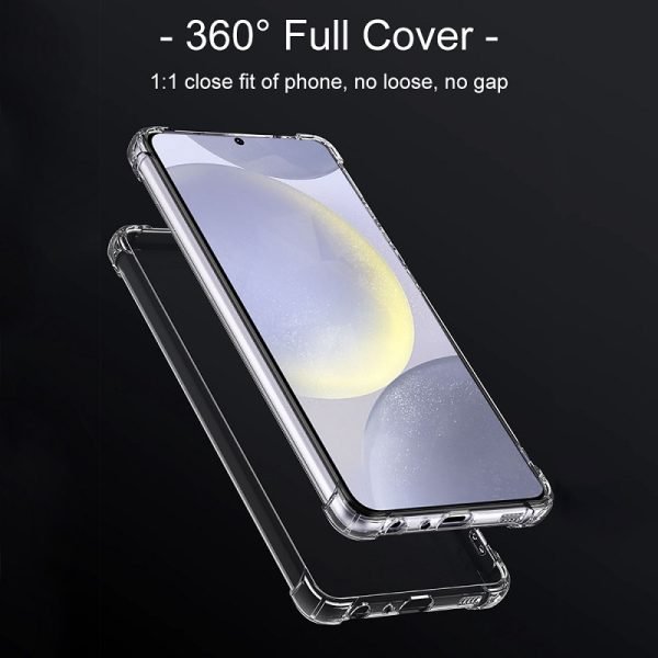 For Samsung Galaxy S24+ S24 Plus Clear Case Heavy Duty Transparent TPU Bumper Shockproof Case Cover