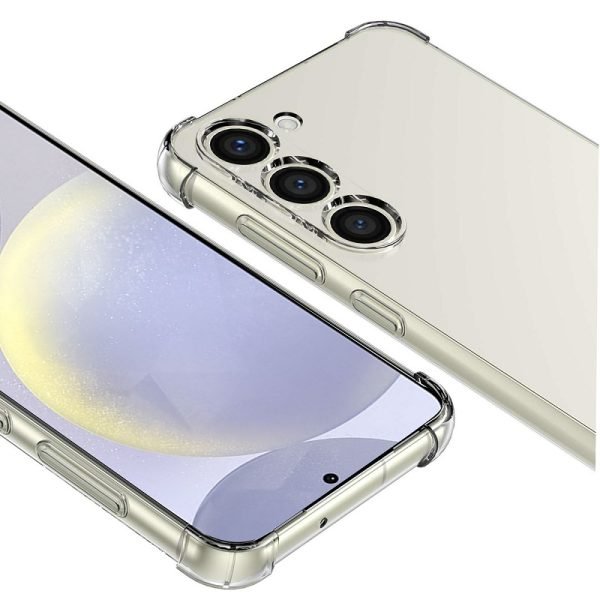 For Samsung Galaxy S24+ S24 Plus Clear Case Heavy Duty Transparent TPU Bumper Shockproof Case Cover