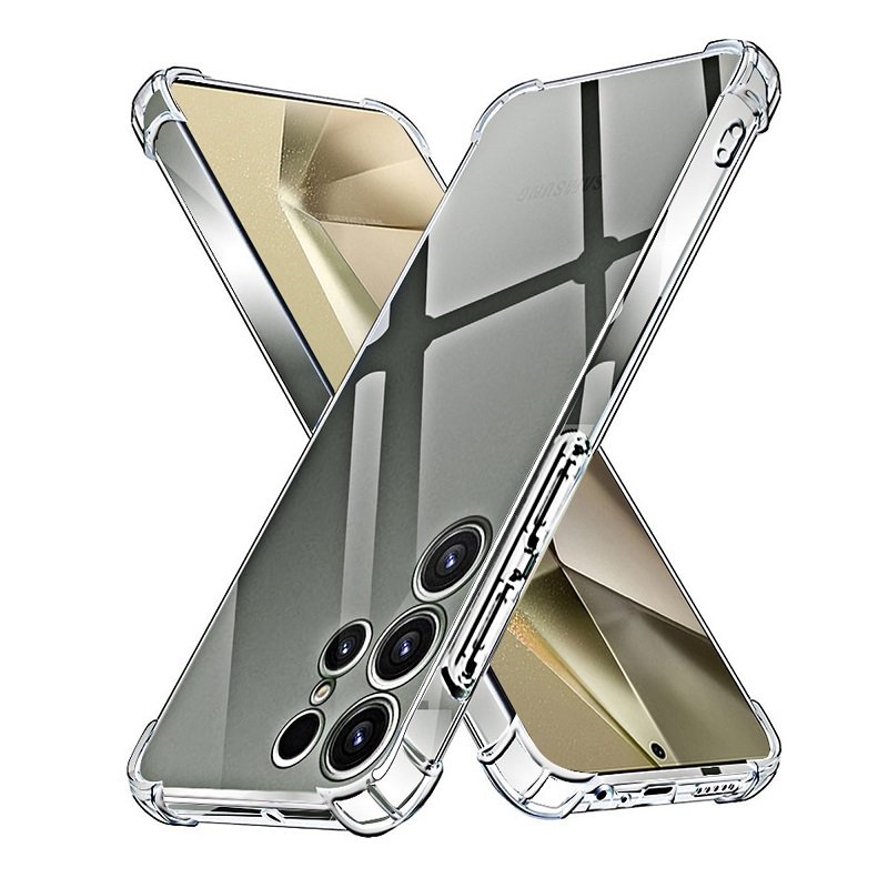 For Samsung Galaxy S24 Ultra Clear Case Heavy Duty Transparent TPU Bumper Shockproof Case Cover