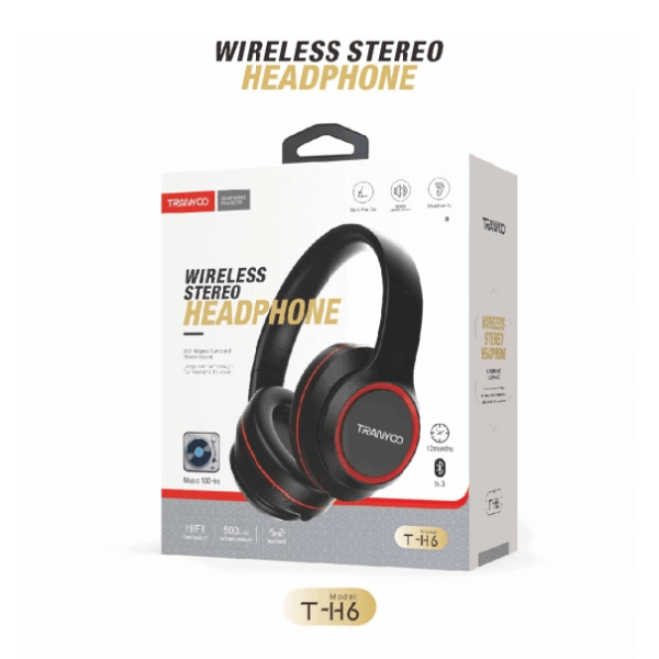 TRANYOO T-H6 Wireless Stereo HIFI Headphones with Bluetooth Microphone - Image 3