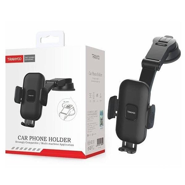TRANYOO (Z18) Car Phone Holder with Suction Cup Mount & Adjustable Arm Stand