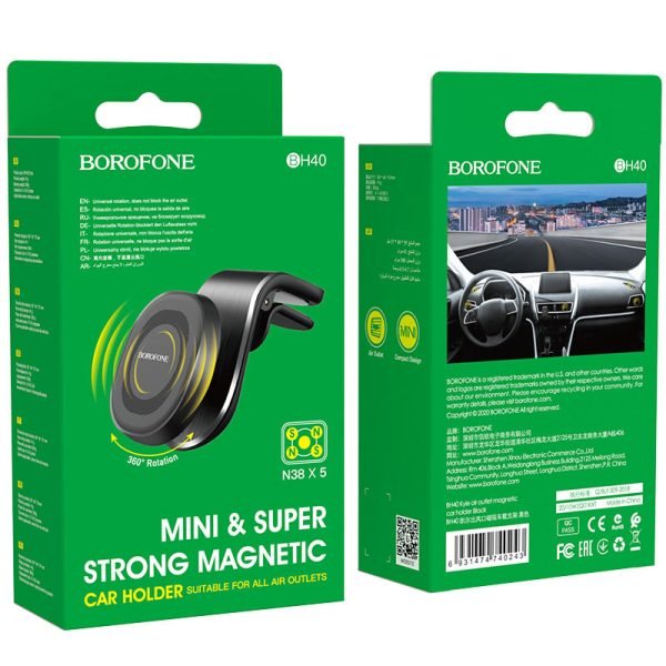 Borofone BH40 Kyle Mini and Super Strong Magnetic Car Holder