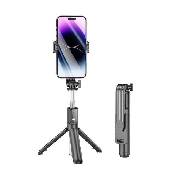 BOROFONE BY11 Live Broadcast Holder with Tripod and Remote Control selfie Stick