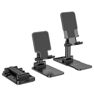 BOROFONE BH81 Folding Desktop Stand: Adjustable, Portable, and Versatile [Borofone Phone Stand, Tablet Stand]