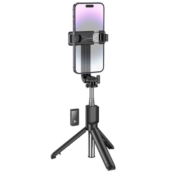 BOROFONE Y8 Wireless Selfie Stick with Remote Control and Live Broadcast Holder