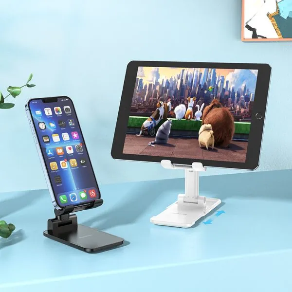 BOROFONE BH81 Folding Desktop Stand: Adjustable, Portable, and Versatile [Borofone Phone Stand, Tablet Stand] - Image 4