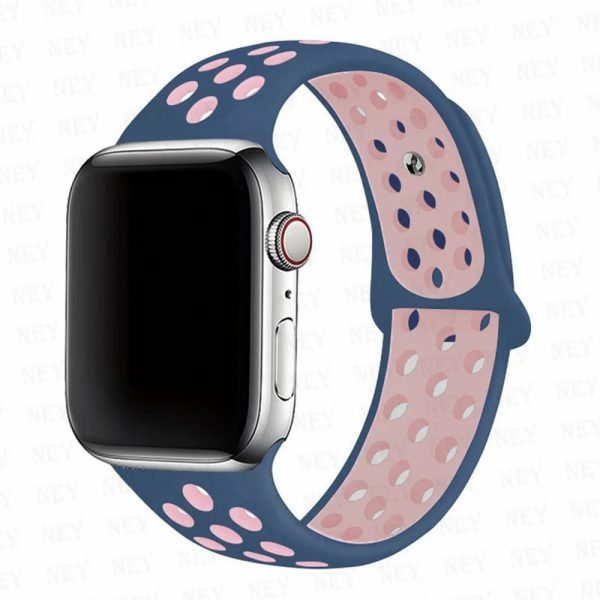 42mm Supershield Breathable Silicone Sport straps, Compatible with Apple Watch Band 44mm / 49mm Men Women, for iWatch Ultra/Ultra2/SE/SE2 & Series 9 8 7 6 5 4 3 2 1 - Blue