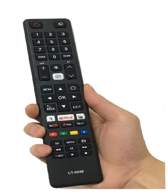 New Replacement CT- 8069 Remote Control For Toshiba TV Remote - Black