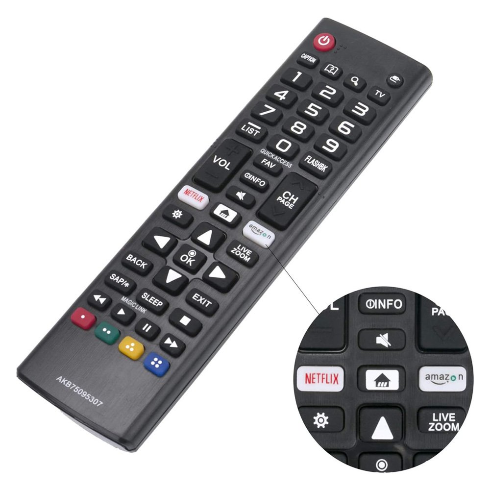 Smart TV Remote Controller Replacement for LG TV AKB-75095307