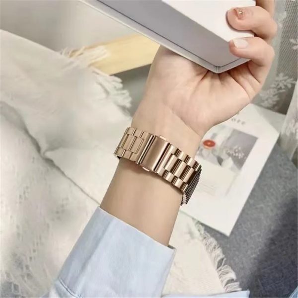 38mm Supershield Luxurious Black and Gold Apple Watch Band for iWatch Ultra/Ultra2/SE/SE2 & Series 9 8 7 6 5 4 3 2 1 - Image 4