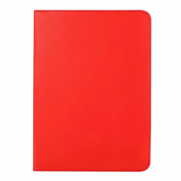 For Apple iPad Pro 13 2024 Leather Case, Rotating 360 Degree Flip Stand Cover (Red)