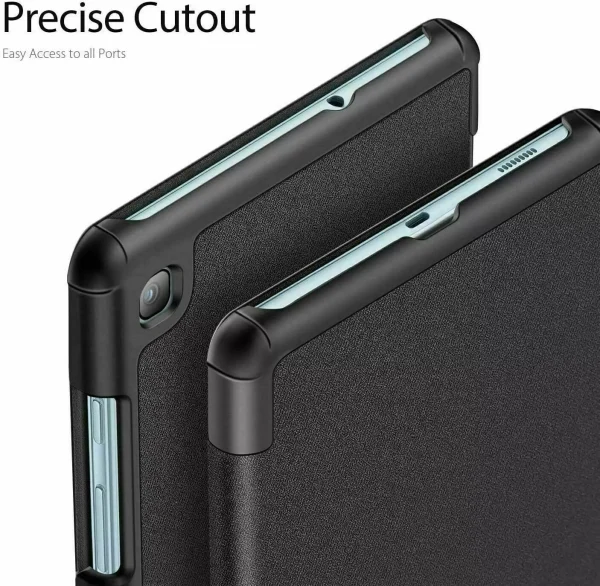 For Samsung Galaxy Tab A9+ Plus Folio Smart Leather Magnetic Stand Case Cover (Black)