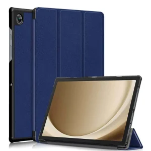 For Samsung Galaxy Tab A9+ Plus Folio Smart Leather Magnetic Stand Case Cover (Navy Blue)
