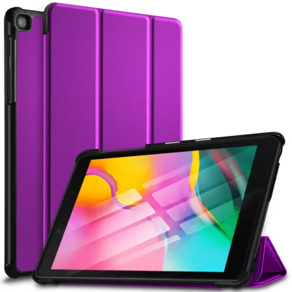 For Samsung Galaxy Tab A9+ Plus Folio Smart Leather Magnetic Stand Case Cover (Purple)