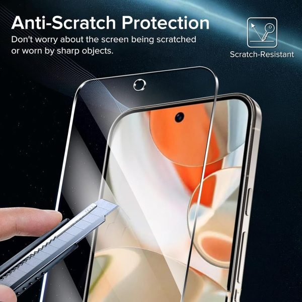 [2 Pack] Google Pixel 9 Tempered Glass LCD Screen Protector Film Guard (Clear)