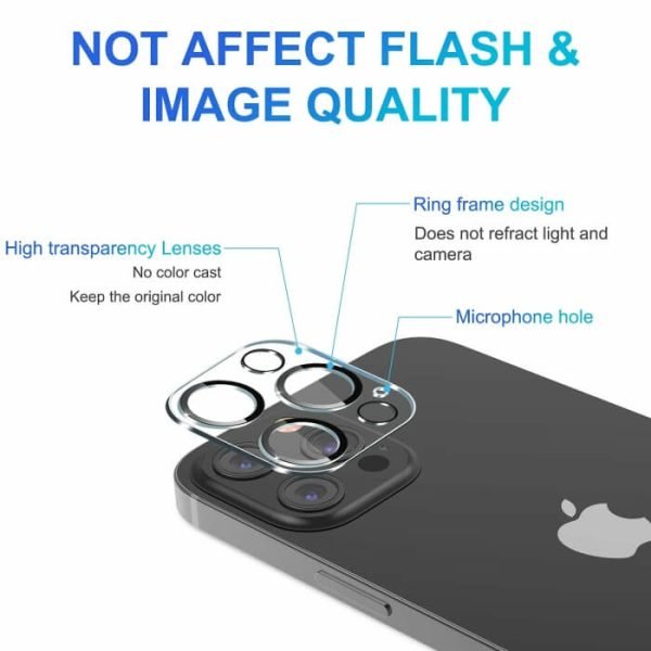 [ 3 Pack ] Apple iPhone 16 Camera Lens Screen Protector Anti Scratch Tempered Glass Film Guard