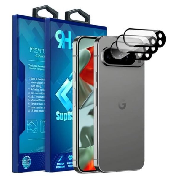 [ 3 Pack ] For Google pixel 9 5G Camera Lens Protector Anti Scratch Tempered Glass Film Guard