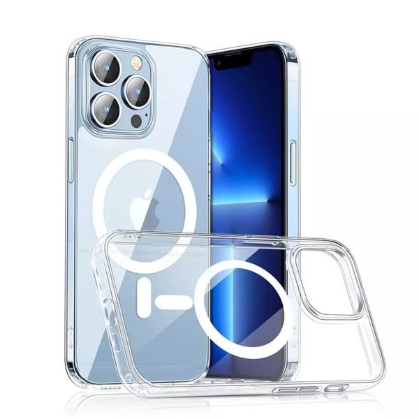 For Apple iPhone 13 Pro Max MagSafe Magnetic Case with HaloLock Shockproof Military Grade Protection Scratch Resistant Back Clear Cover