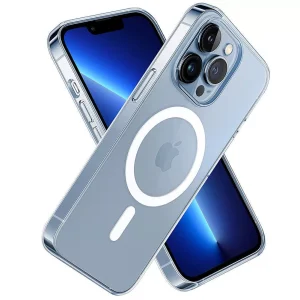 For Apple iPhone 13 Pro Max MagSafe Magnetic Case with HaloLock Shockproof Military Grade Protection Scratch Resistant Back Clear Cover