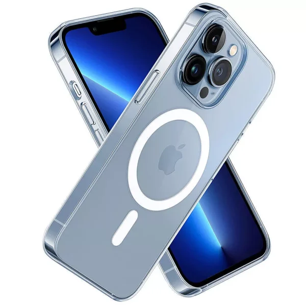 For Apple iPhone 13 Pro Max MagSafe Magnetic Case with HaloLock Shockproof Military Grade Protection Scratch Resistant Back Clear Cover