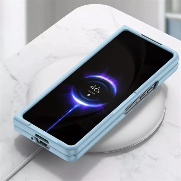 For Samsung Galaxy Z Fold 4 Case with S Pen Holder, with Hinge Protection Slim Hard PC Shockproof Phone Cove (Black)
