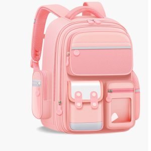 Children's School Bag Boy's Backpack Primary Girl Schoolbag Student's Backpack 1-6 Grades Boys&Girls - Pink