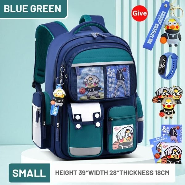 Children's School Bag Boy's Backpack Primary Girl Schoolbag Student's Backpack 1-6 Grades Boys&Girls - Purple