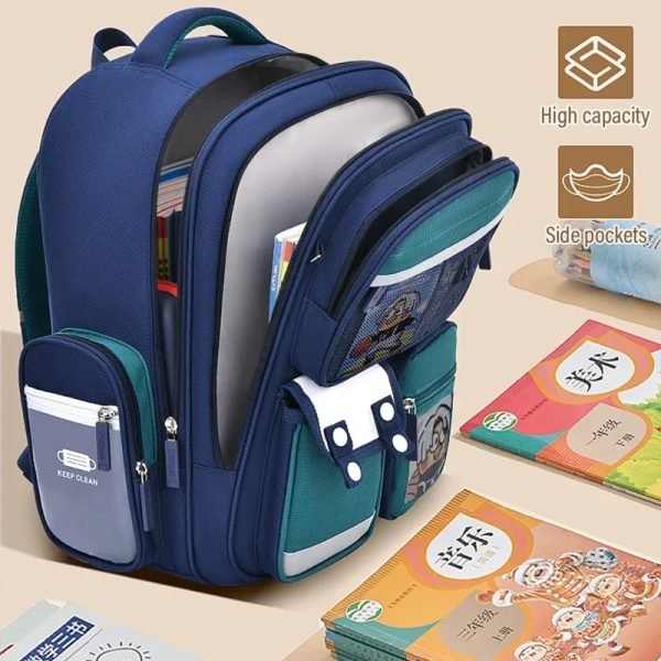 Children's School Bag Boy's Backpack Primary Girl Schoolbag Student's Backpack 1-6 Grades Boys&Girls - Purple