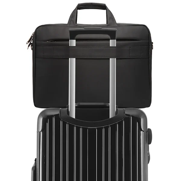 Fashion Nylon Waterproof Black Handbag 15.6-inch Business Briefcase Laptop Computer Bag (5)