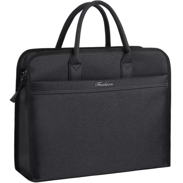 New Men's Oxford Casual Briefcase Multi-layer A4 Office Zipper Bag Large Capacity Business Handbag