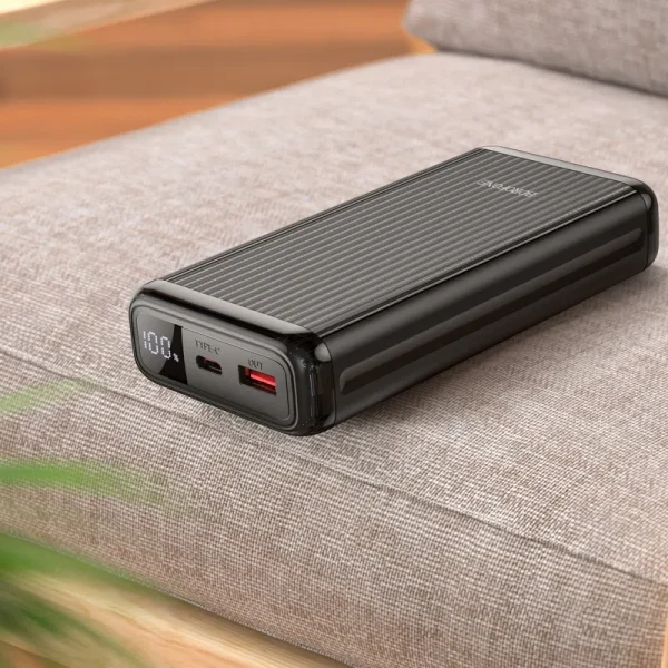 For Borofone BJ42A Speed of 22.5W+PD20W Fully Compatible Power Bank With Digital Display - Black - Image 3