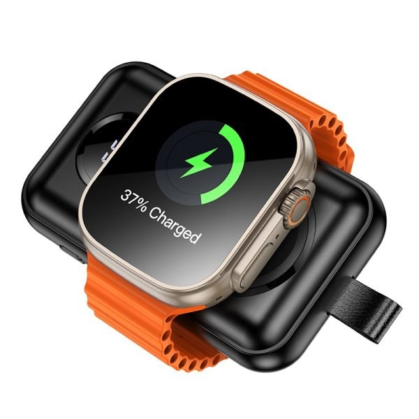For HOCO J137 2500mAh Mini Pocket Power bank for Apple Smart Watch Charger - Black (11)