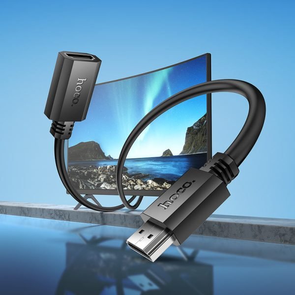 For HOCO US13 Converter Cable HDTV male to HDTV female 4K HDMI To HDMI Cable 1M